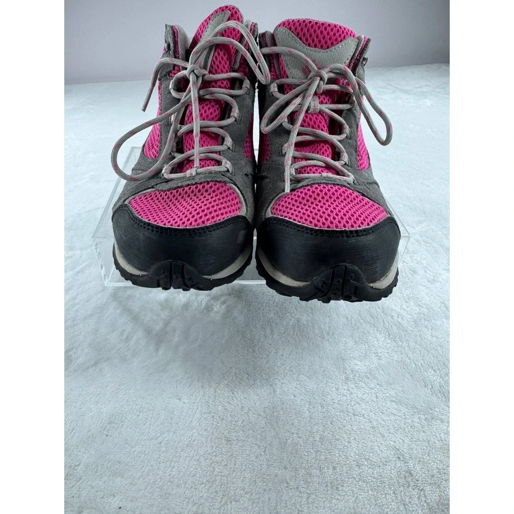 Columbia Access Point Hiking Boots Womens 5 Pink Multi Waterproof Techlite Shoes